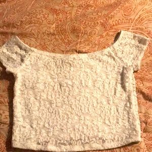 Express crop lace top